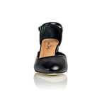 Sally Black Mestico Luxury Nappa Block Heel Sandal