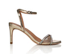 Fame Gold Metallic Luxury Kid Nappa Heel Sandal