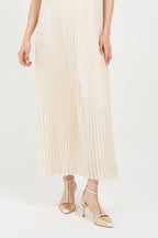 Joan Oloff Desiree Heels Two-Tone Desiree Gold | Off White Nappa