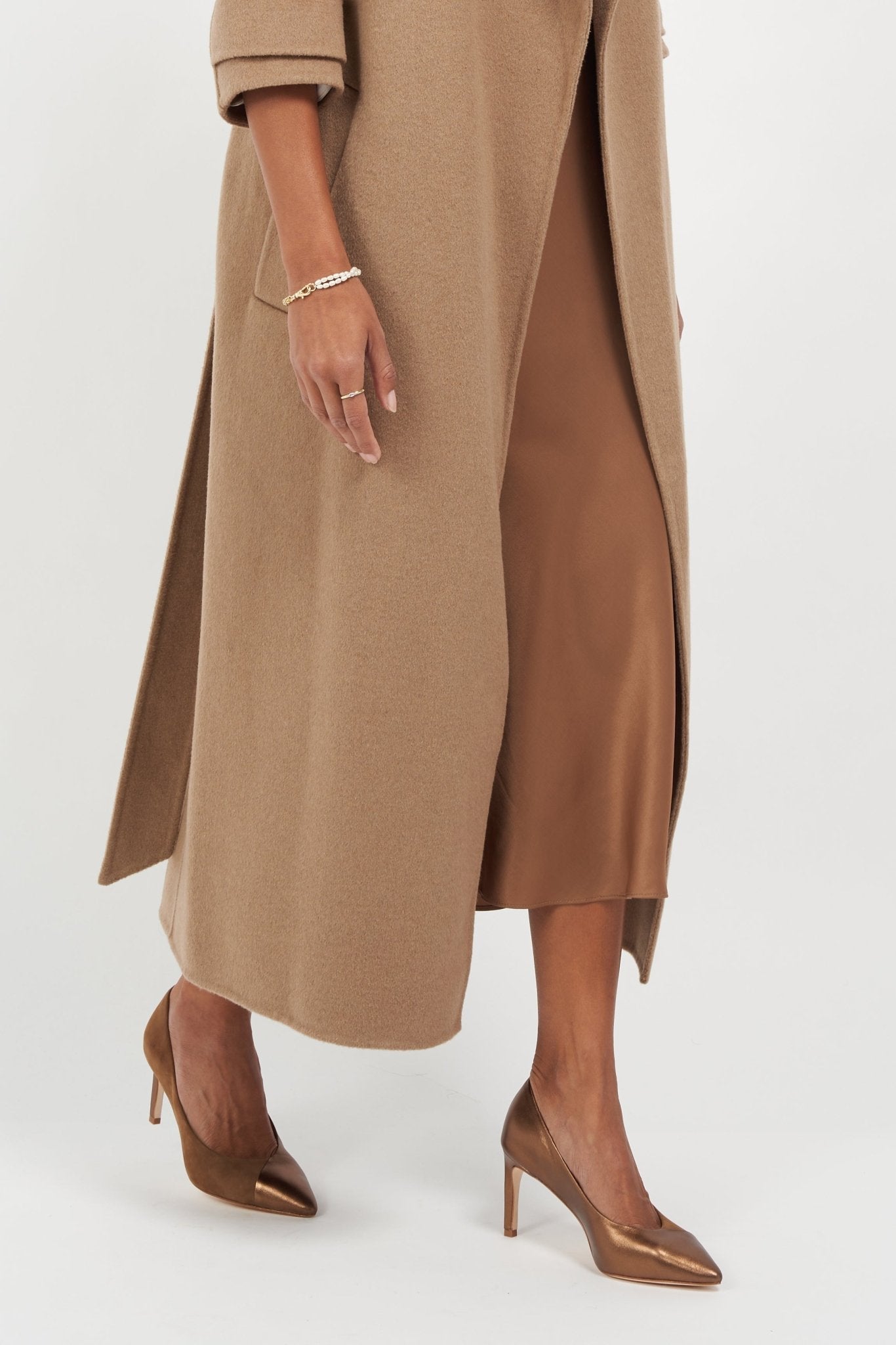 Dominique Bronze High Heel Pumps