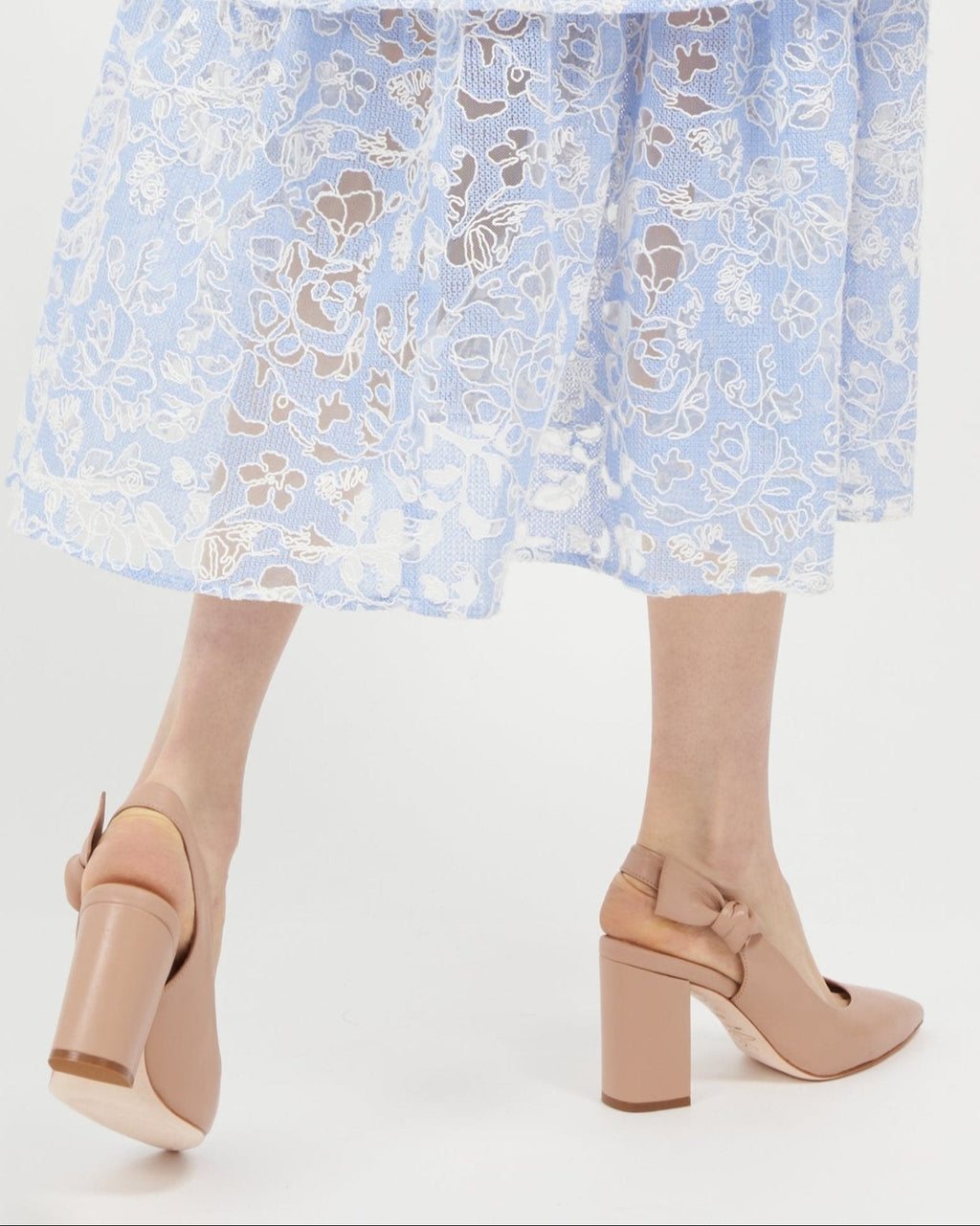 Daphne Leather Slingback Pump Taupe