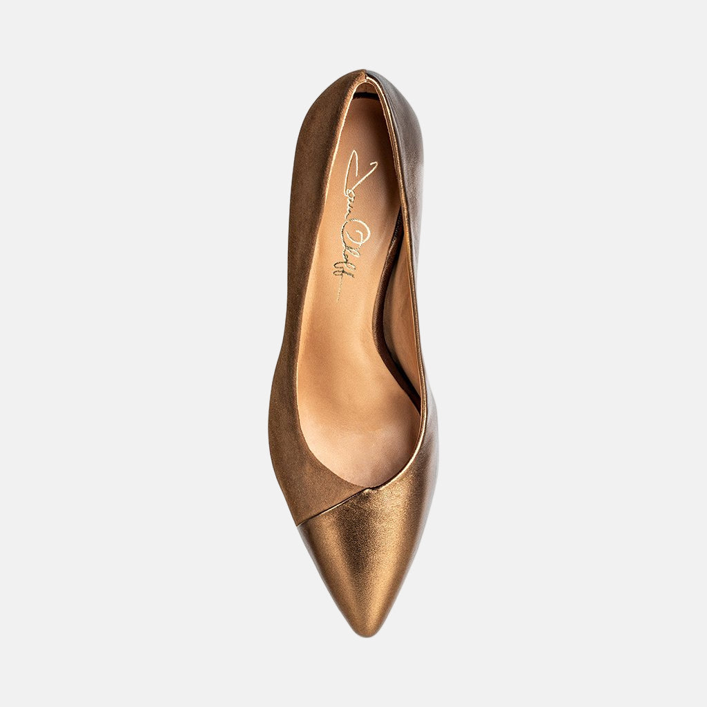 Dominique Bronze High Heel Pumps