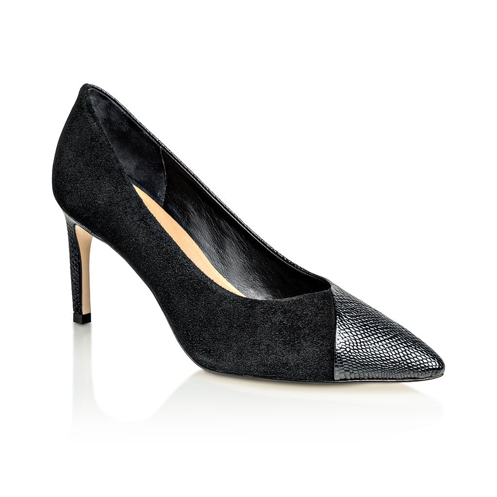 Dominique Black High Heel Pumps