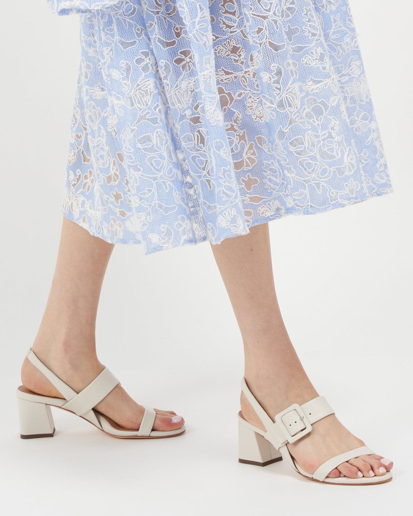 Greyson Off White Luxury Kid Nappa Sandal