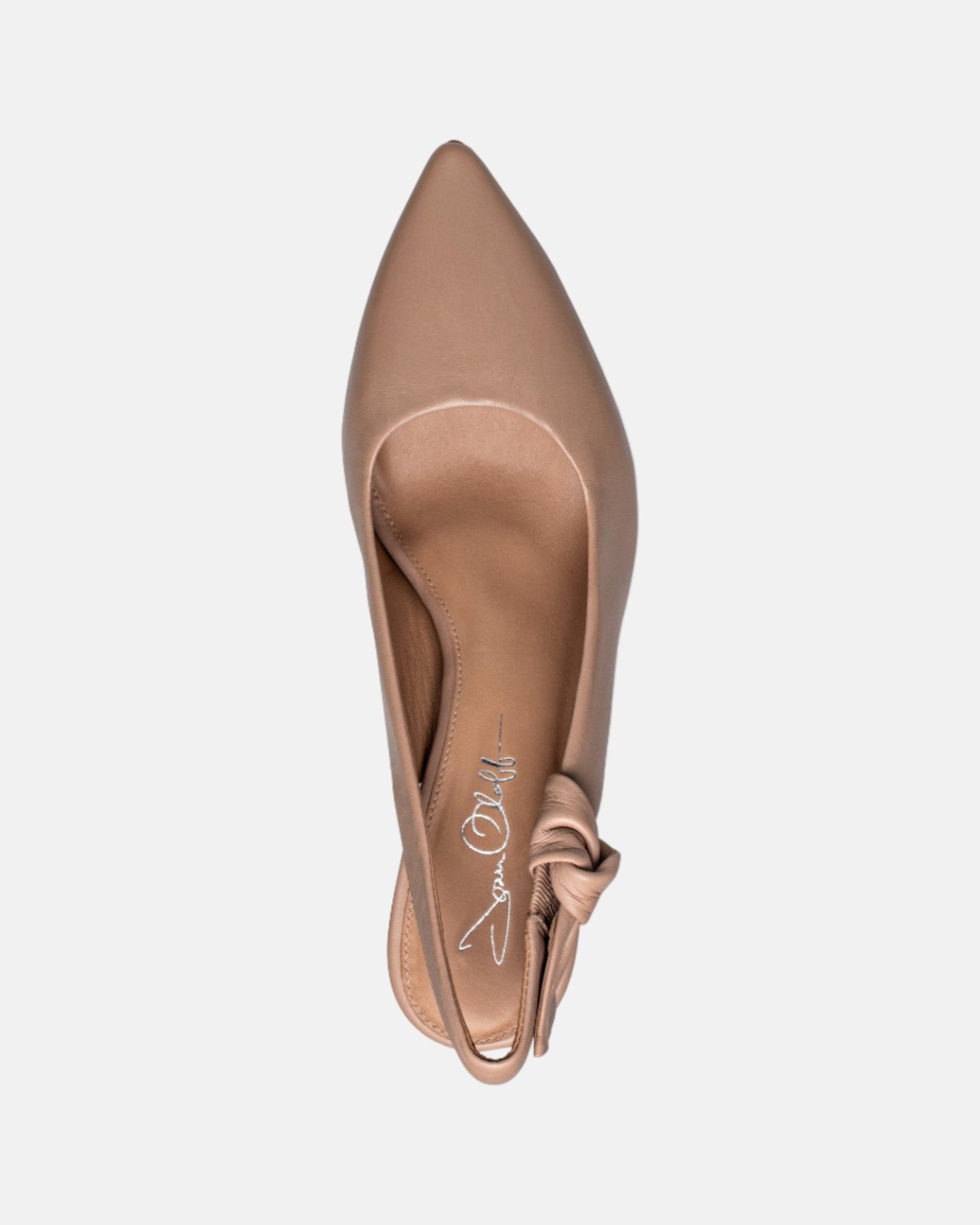 Daphne Leather Slingback Pump Taupe