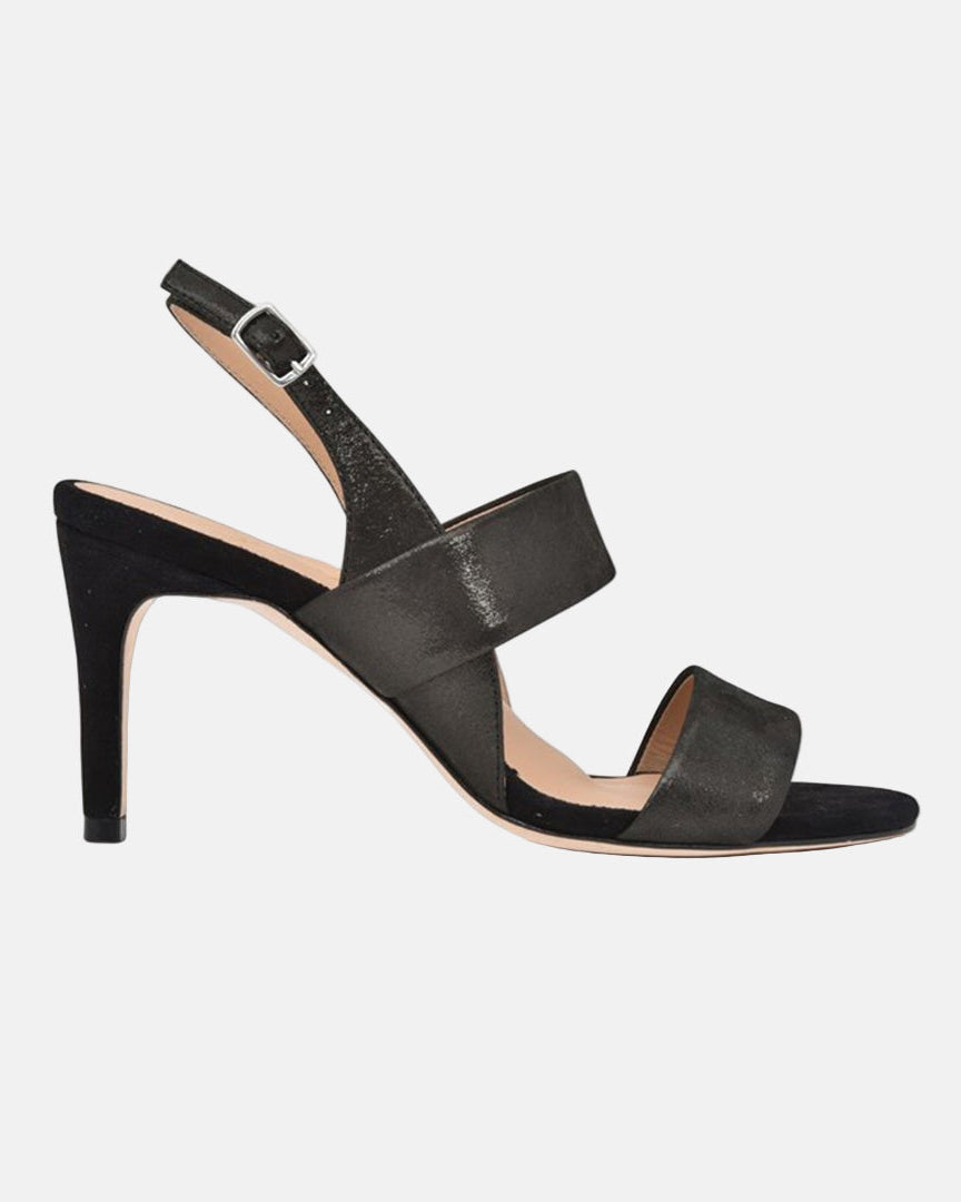 Fortune Black Shimmer Suede