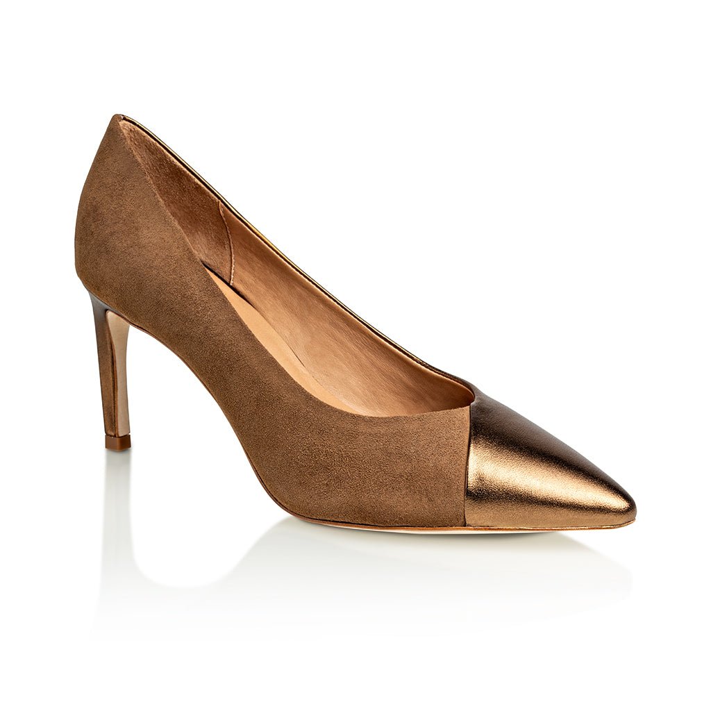 Dominique Bronze High Heel Pumps