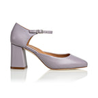Sally Lilac Mestico Luxury Nappa Block Heel