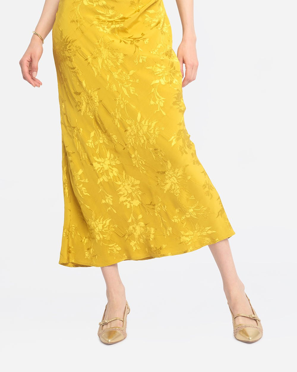 Chloe Gold Heel Sandal