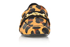 Adonis Leopard Hair Calf Black Suede Loafer