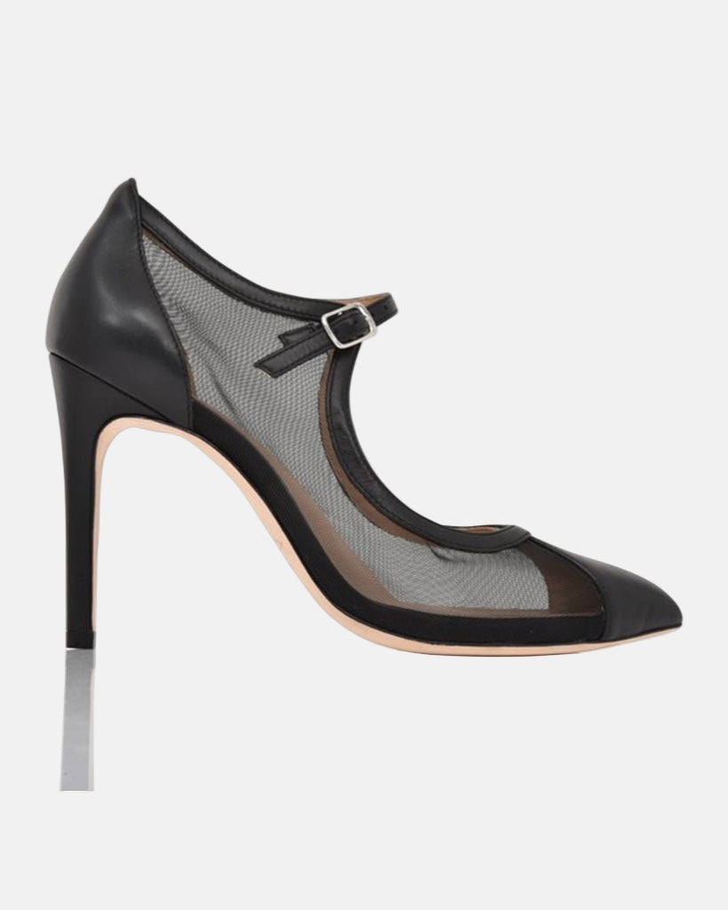 Rebecca Black Lux Nappa Black Mesh