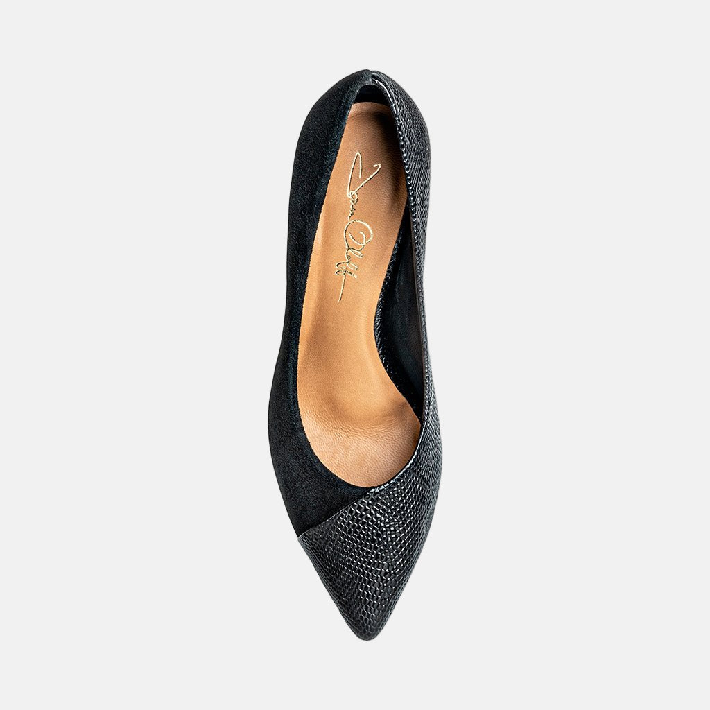 Dominique Black High Heel Pumps