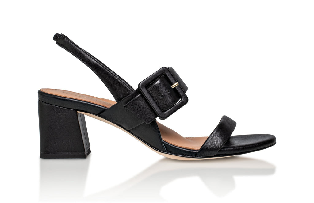 Greyson Black Luxury Kid Nappa Sandal
