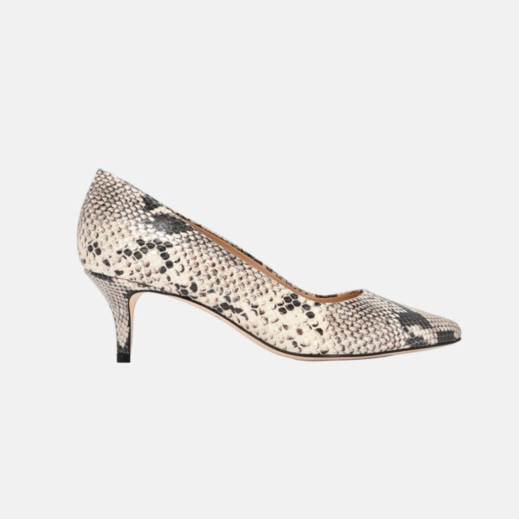 Callie Natural Heels Printed Wild Snake