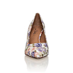 Deborah 2.0 Floral Luxury Kid Nappa Mid Heel Pumps