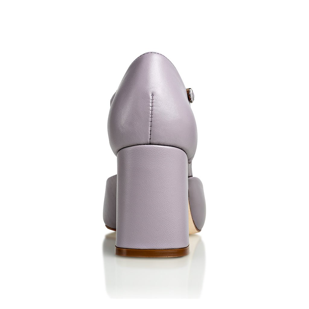 Sally Lilac Mestico Luxury Nappa Block Heel