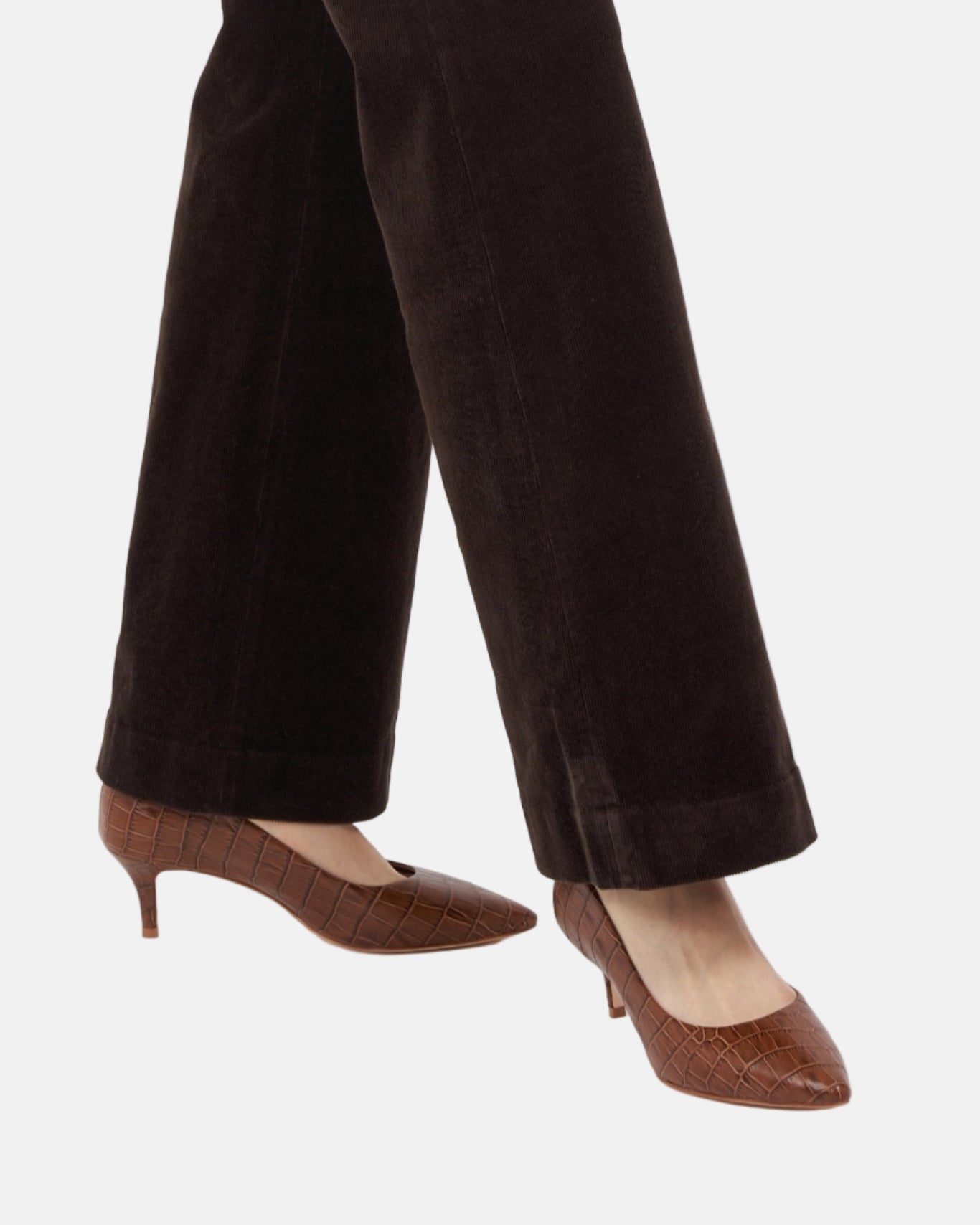 Callie Brown Croco Pumps