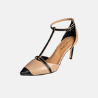 Joan Oloff Desiree Heels Two-Tone Desiree Black | Creme