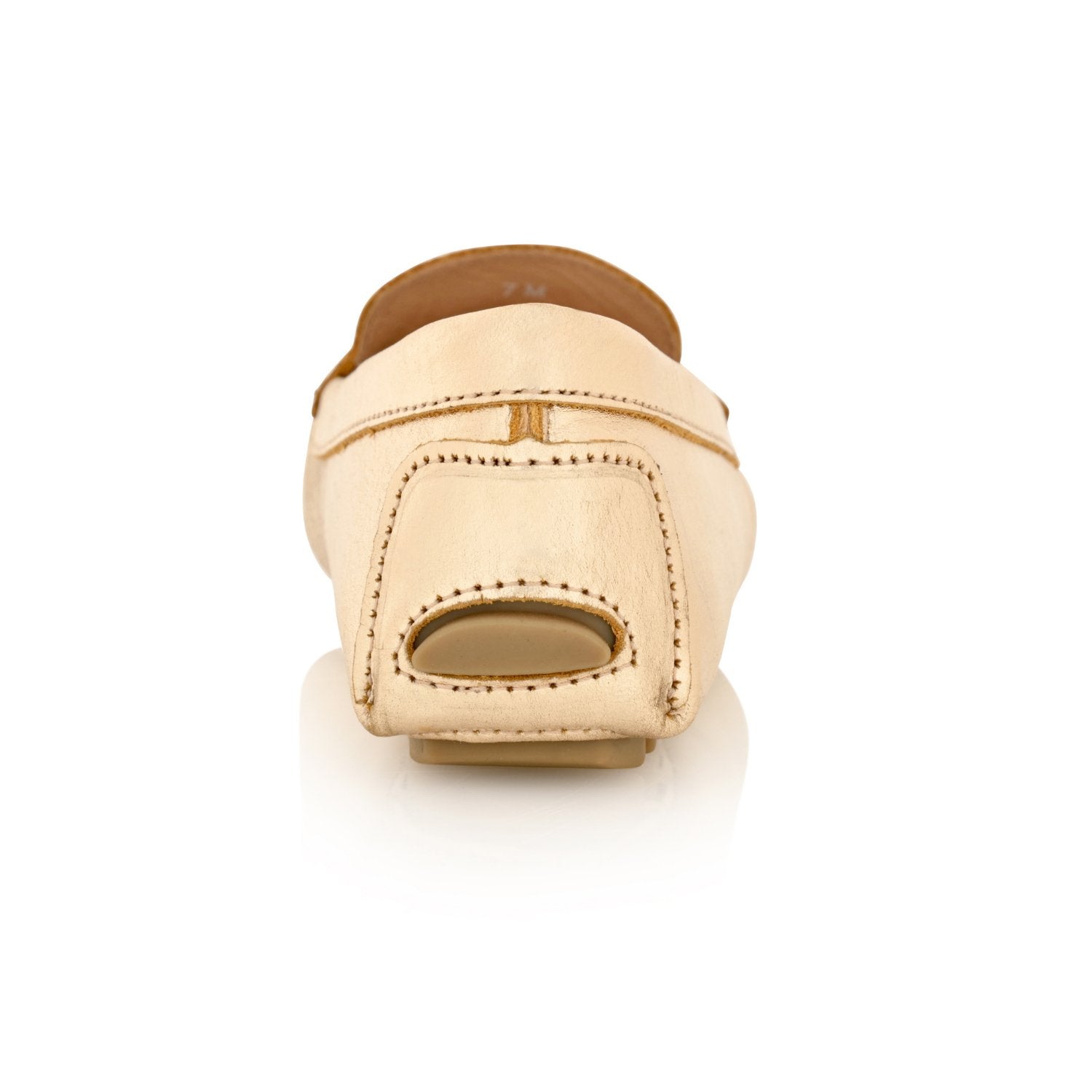 Piper Gold Metallic Leather Moccasin