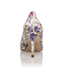 Deborah 2.0 Floral Luxury Kid Nappa Mid Heel Pumps