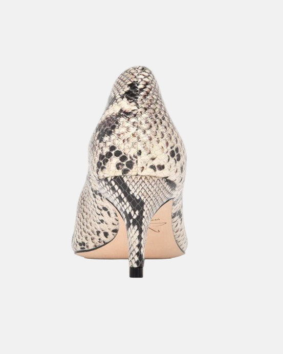 Callie Natural Heels Printed Wild Snake