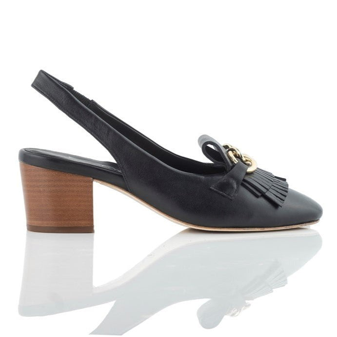 Finley Black Block Heel Sandal