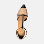 Joan Oloff Desiree Heels Two-Tone Desiree Black | Creme