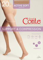 Shaping Support with Vitamin E Tights Conte Active Soft 20 Den