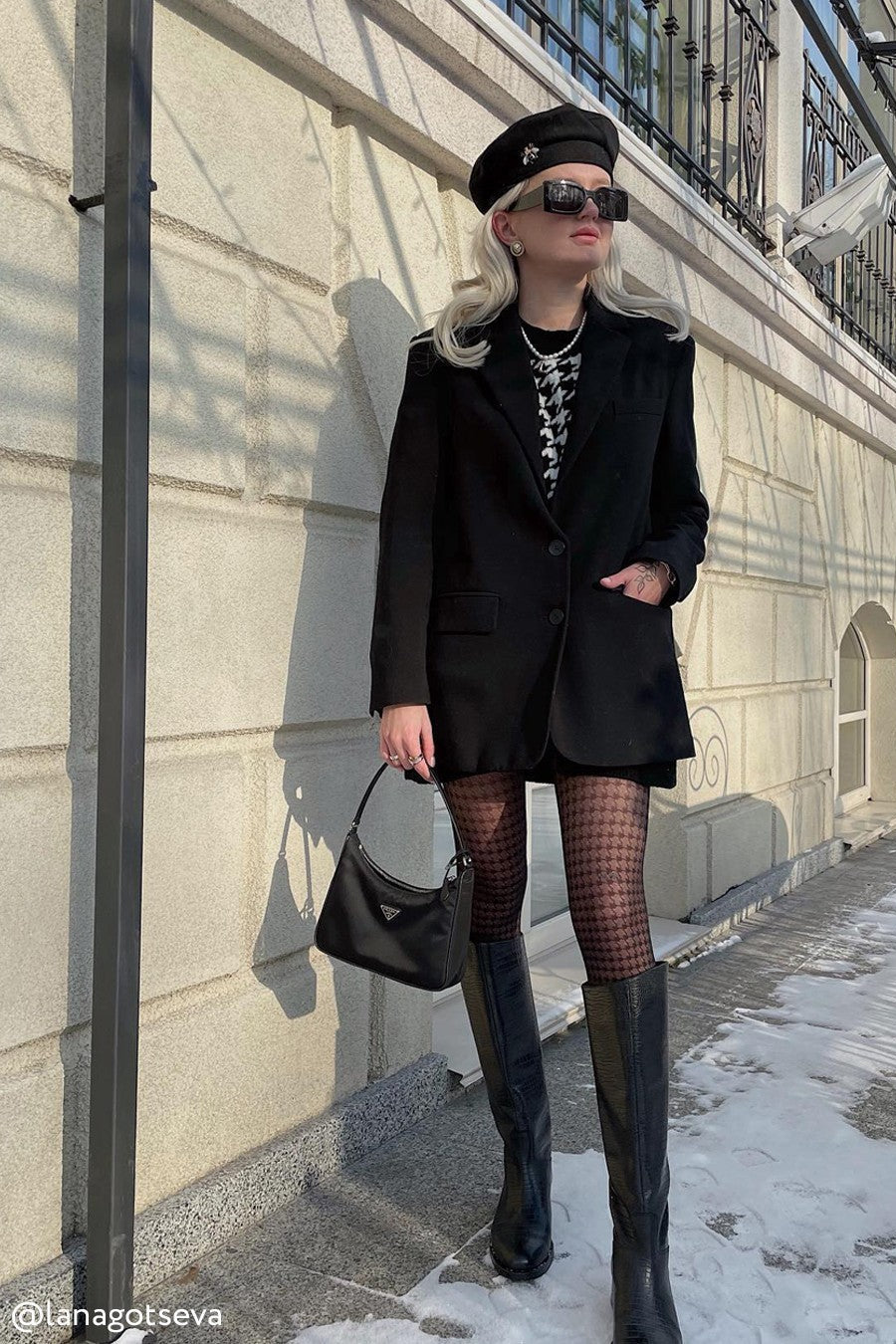 Fantasy Tights Conte Encore | Houndstooth Pattern