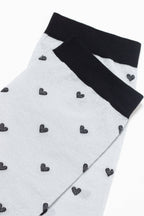 Shimmering Socks Conte Fantasy with "Hearts" Designs