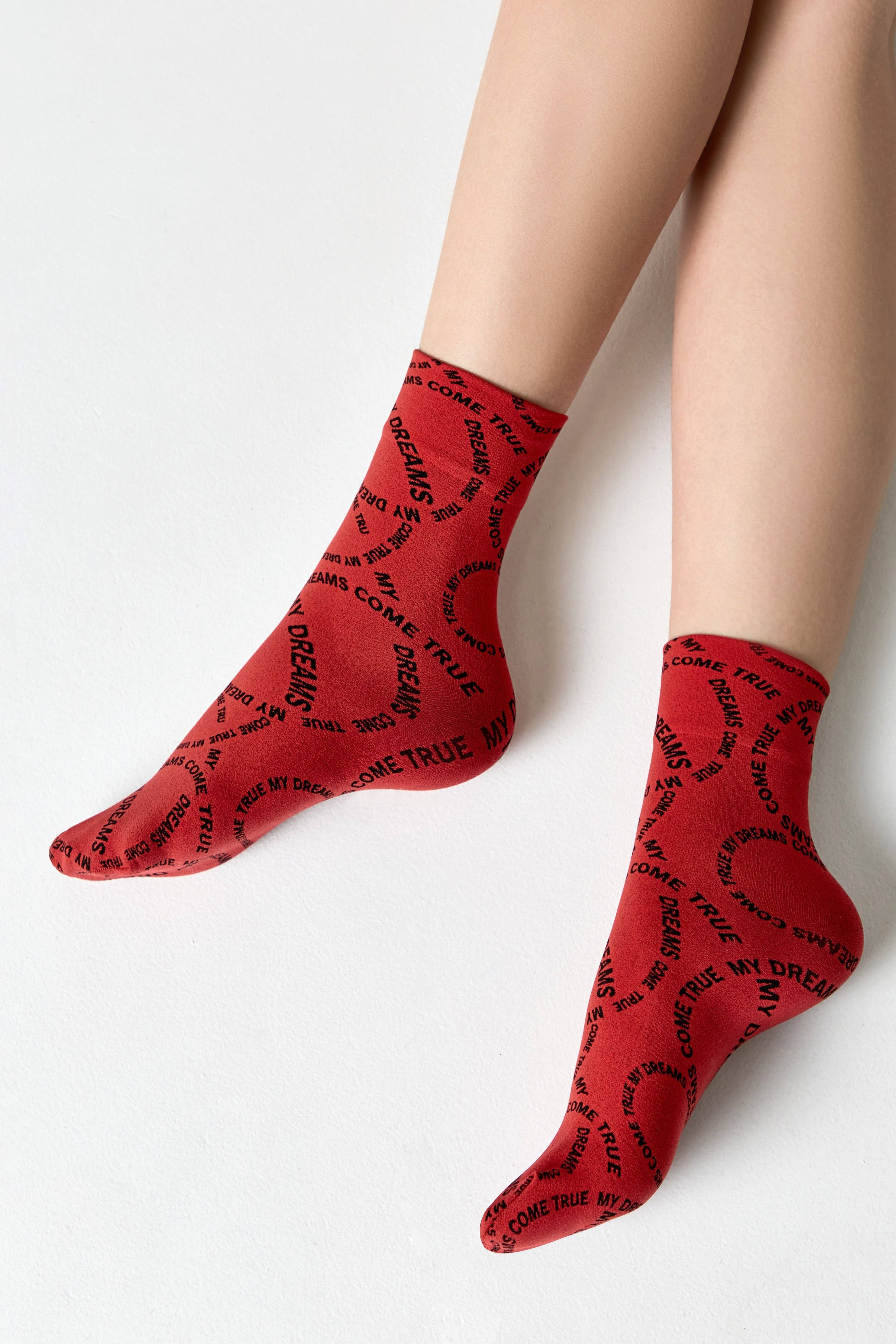 Dense Socks Conte Fantasy Knitted "My dreams" Design