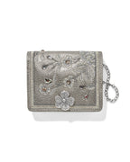 Brighton Everbloom Shimmer Small Wallet | Titanium