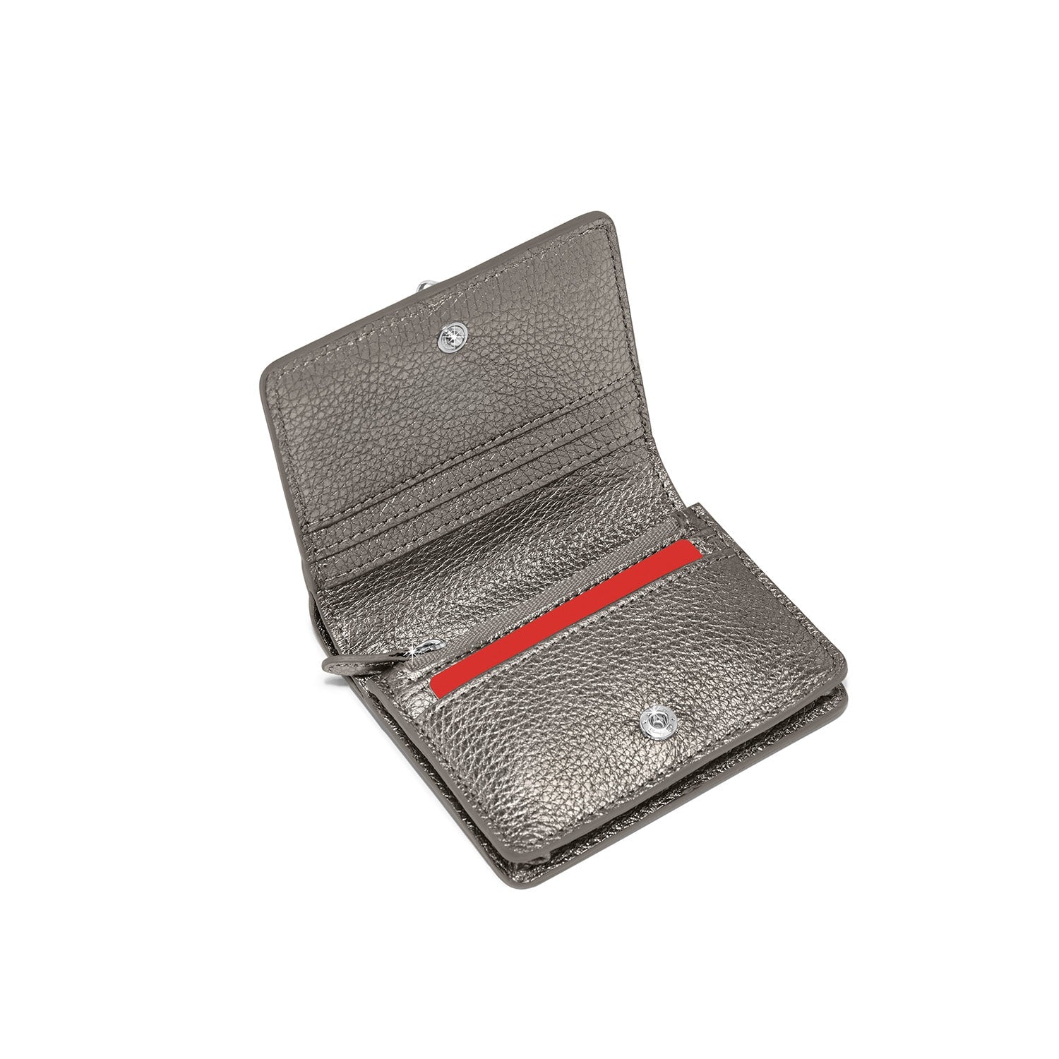 Brighton Everbloom Shimmer Small Wallet | Titanium