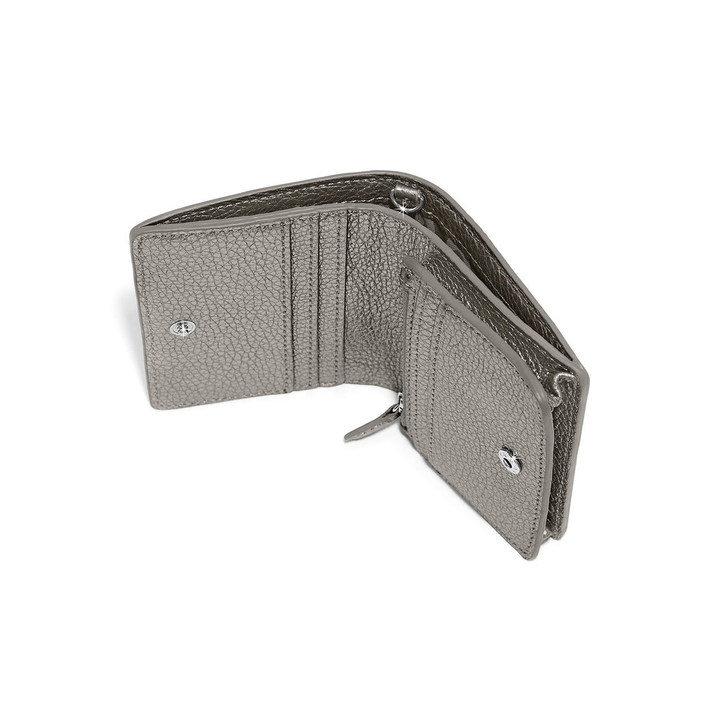 Brighton Everbloom Shimmer Small Wallet | Titanium