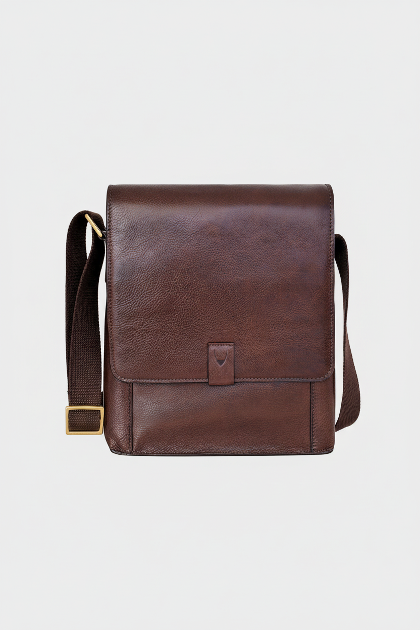 Hidesign Aiden Medium Leather Messenger Cross Body Bag