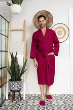 Waffle Spa Men’s Bathrobe