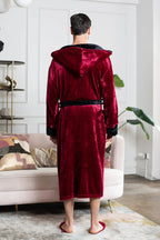 Men’s Robe with Hood Ultra-Soft Plush Comfort for Everyday Use