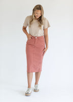 Remi Sienna Denim Midi Skirt