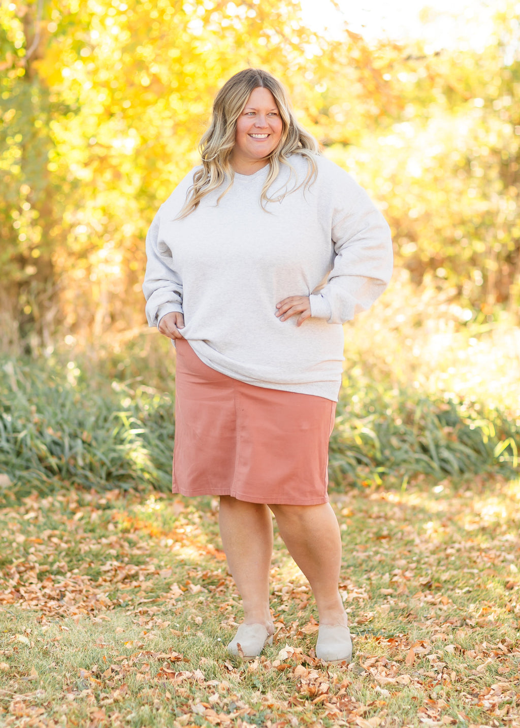 Remi Sienna Denim Midi Skirt