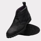 REZZA Suede Calfskin Chukka Boot Black