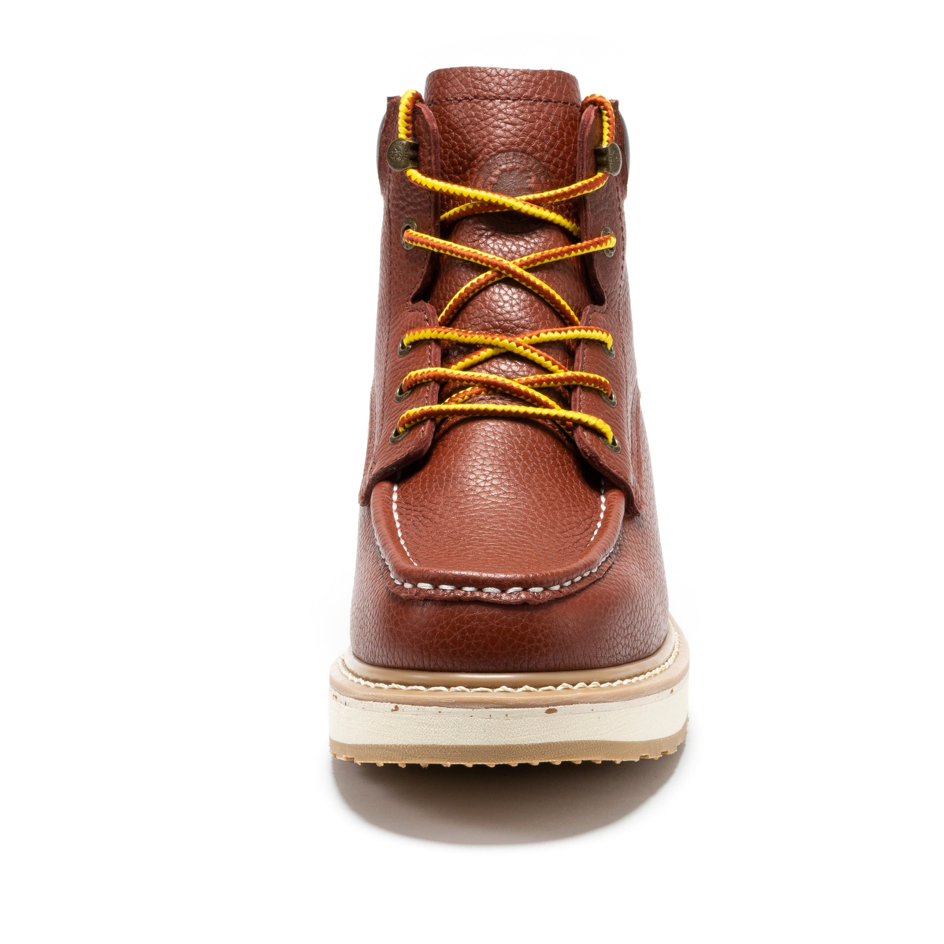 ROCKROOSTER Walker Men's 6” Brown Soft Toe Wedge Work Boots | SAP360