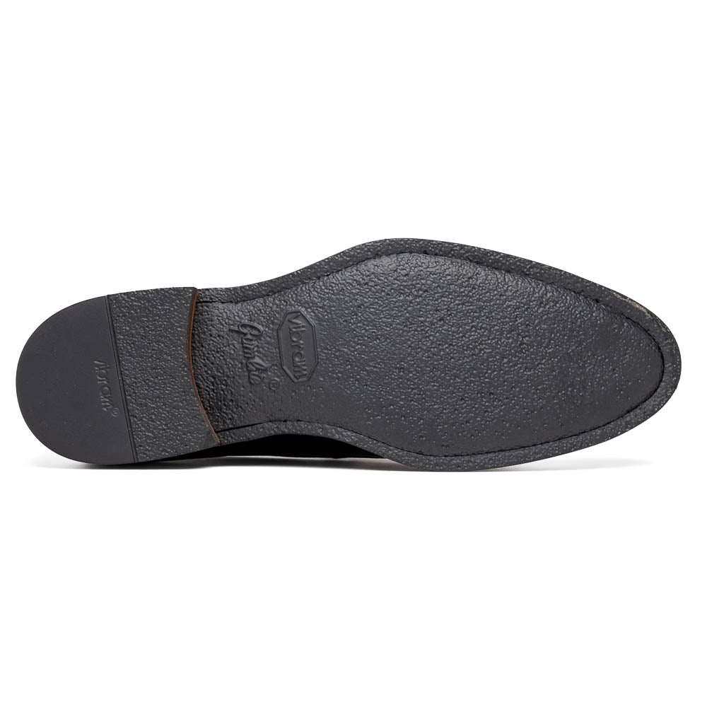 Roma Hand Burnished Calfskin Penny Loafer | Black