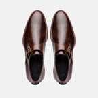 Roman Italian Calfskin Monkstrap | Chestnut