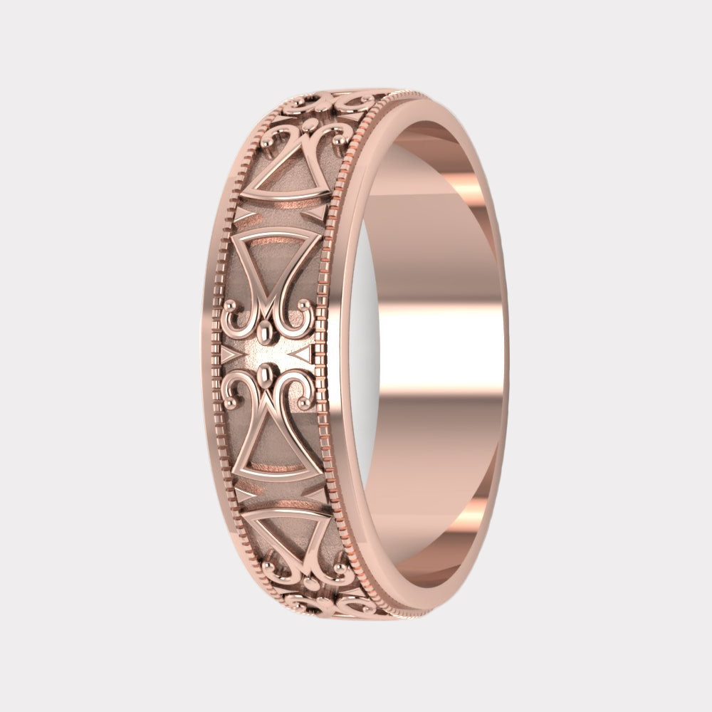 Antique Design Wedding Band