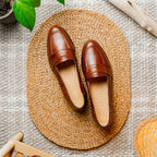 Rossi Teju Lizard Penny Loafer | Cognac