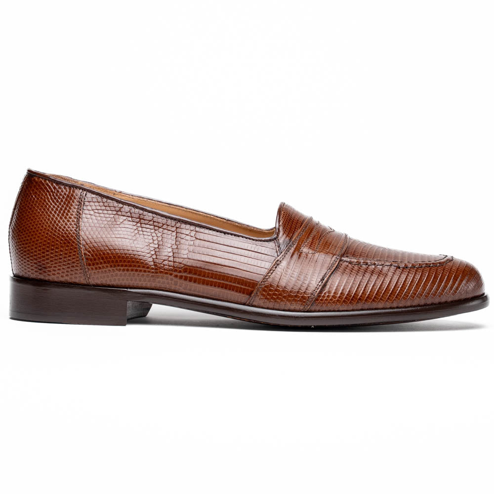 Rossi Teju Lizard Penny Loafer | Cognac