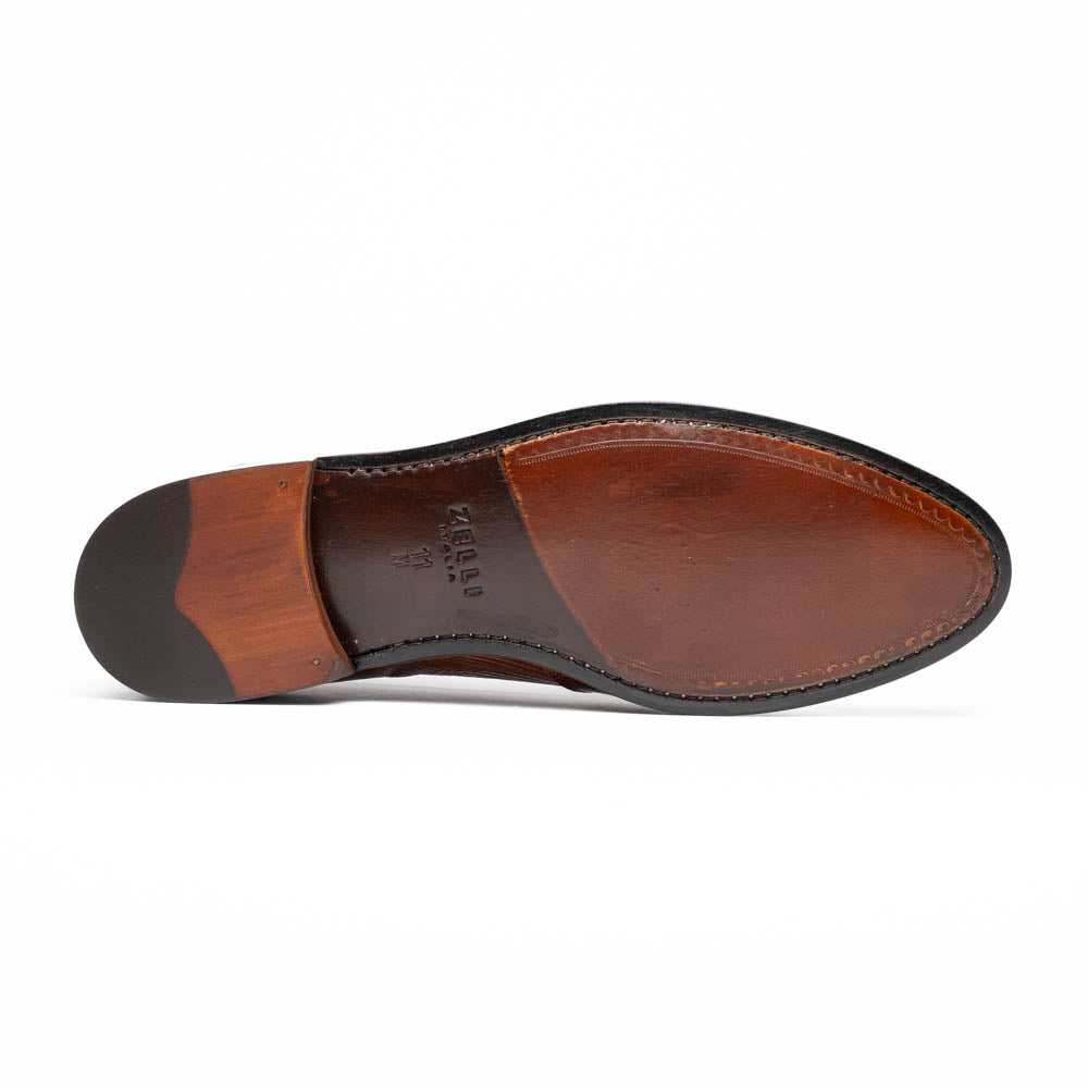 Rossi Teju Lizard Penny Loafer | Cognac