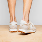 ROXI Suede & Calfskin Sneaker | Taupe