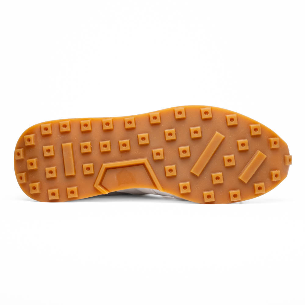 ROXI Suede & Calfskin Sneaker | Taupe