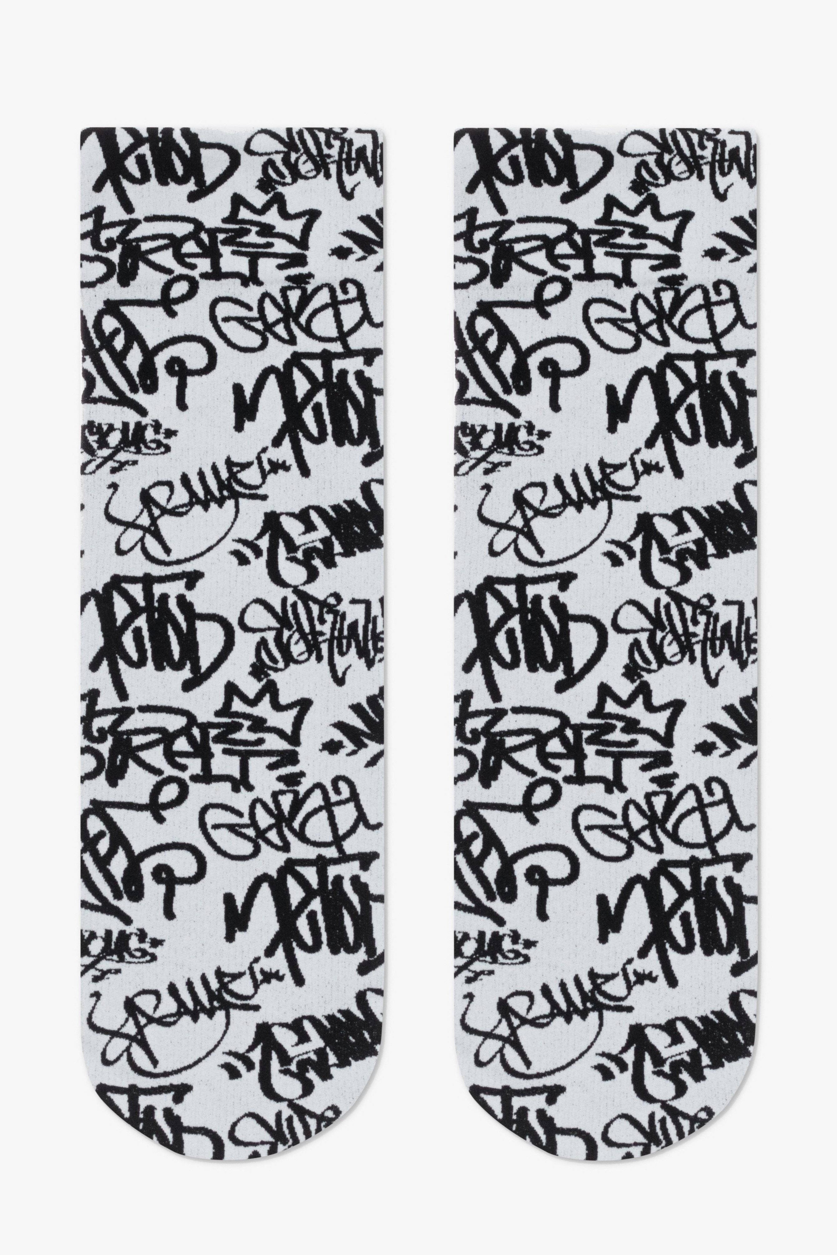 Socks Conte Fantasy with Graffiti Pattern